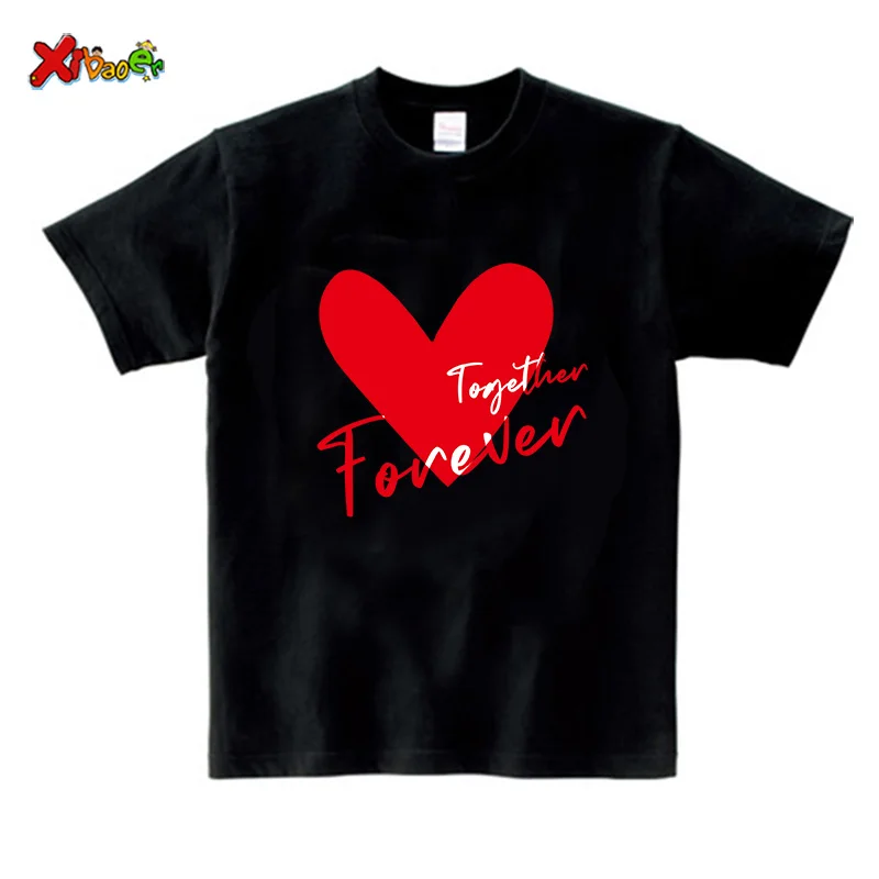 Valentine\'s Day Family T-shirt Valentine Tee Matching Family Outfits  Couple Matching Outfits Hearts T Shirts  Baby Girl Clothes