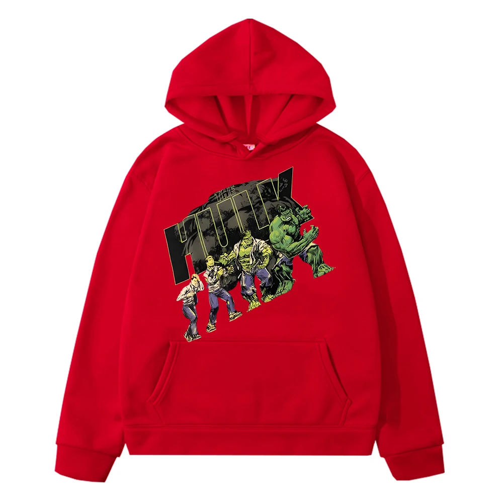 

Marvel Print hoodies Fleece sweatshirt boys clothes y2k sudadera The Hulk anime hoodie Kawaii pullover jacket kids clothes girls