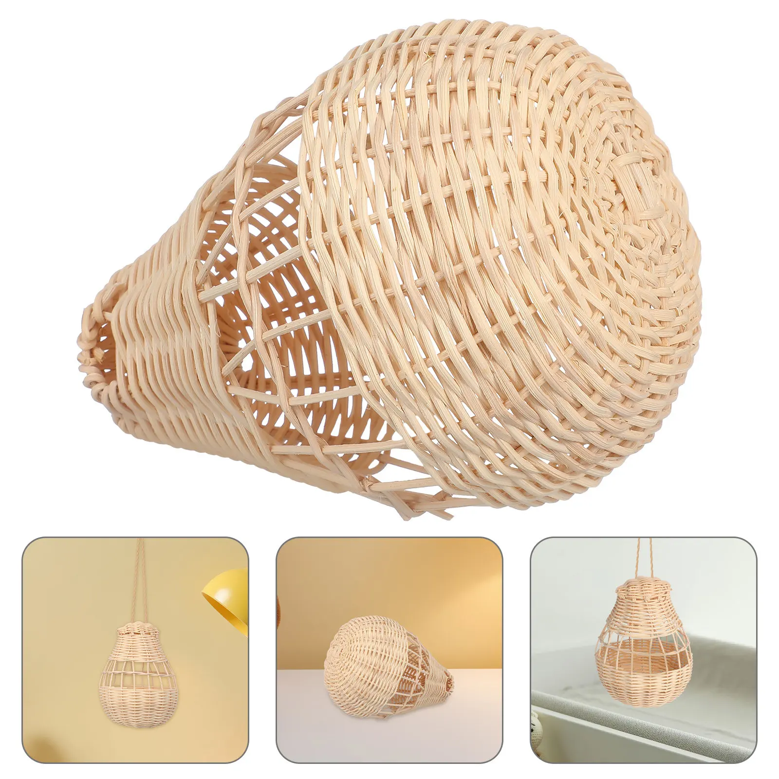 Baby Nursery Hot Air Balloon - Hand-Woven Rattan Hot Air Balloon Hanging