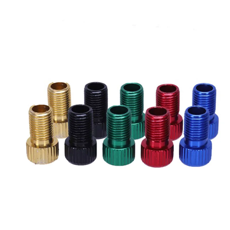 10Pcs Presta To Schrader Valve Adapter Converter Multicolor Bicycle Bike Tire Tube