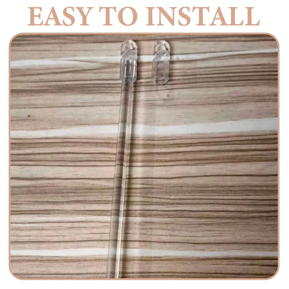 

24Pcs Blind Wand Hook Clear Plastic Tilt Rod Cap Replacement Parts Vertical Blind Rod Accessories Plastic Unique Shape Hook