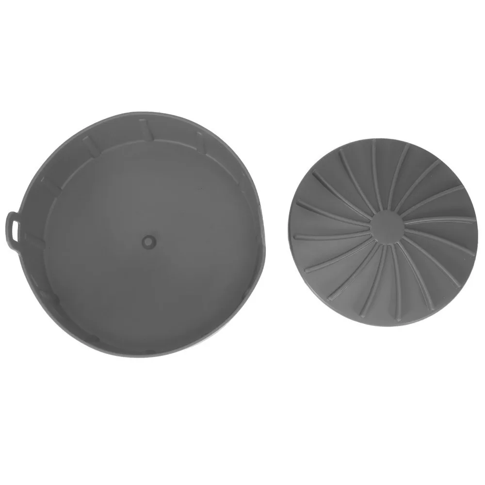 Food Grade Silicone Air Fryer Silicone Pot Heat Resistant Nonstick Silicone Air Fryer Liner Dishwasher Safe Universal Baking Pot