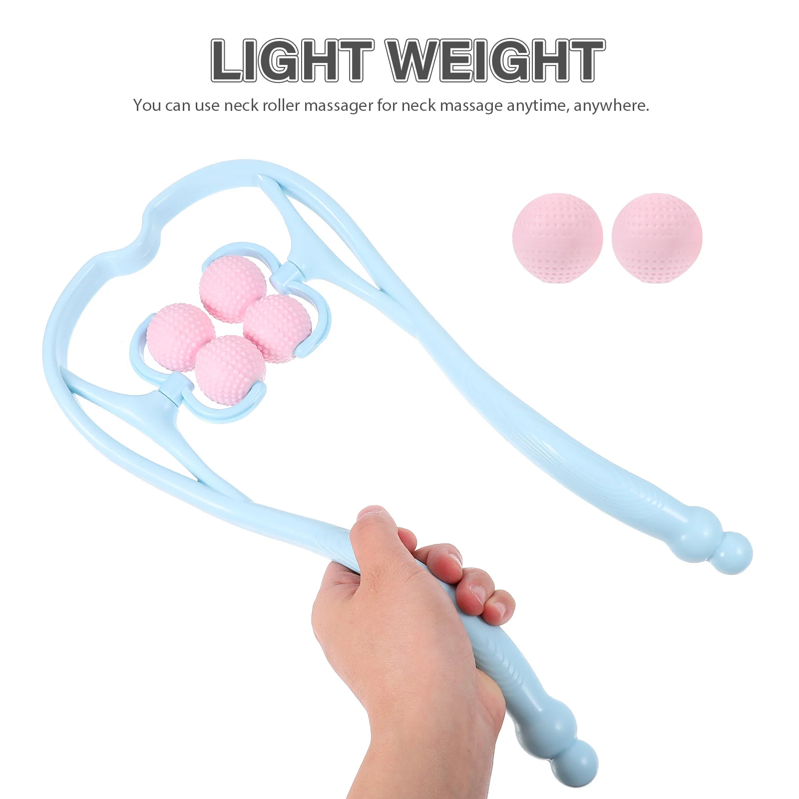 

Массажер для глубоких тканей шеи, ручной роликовый массажер для снятия мышечного напряжения в шейном отделе, руках, икрах, портативный массажер для шеи.