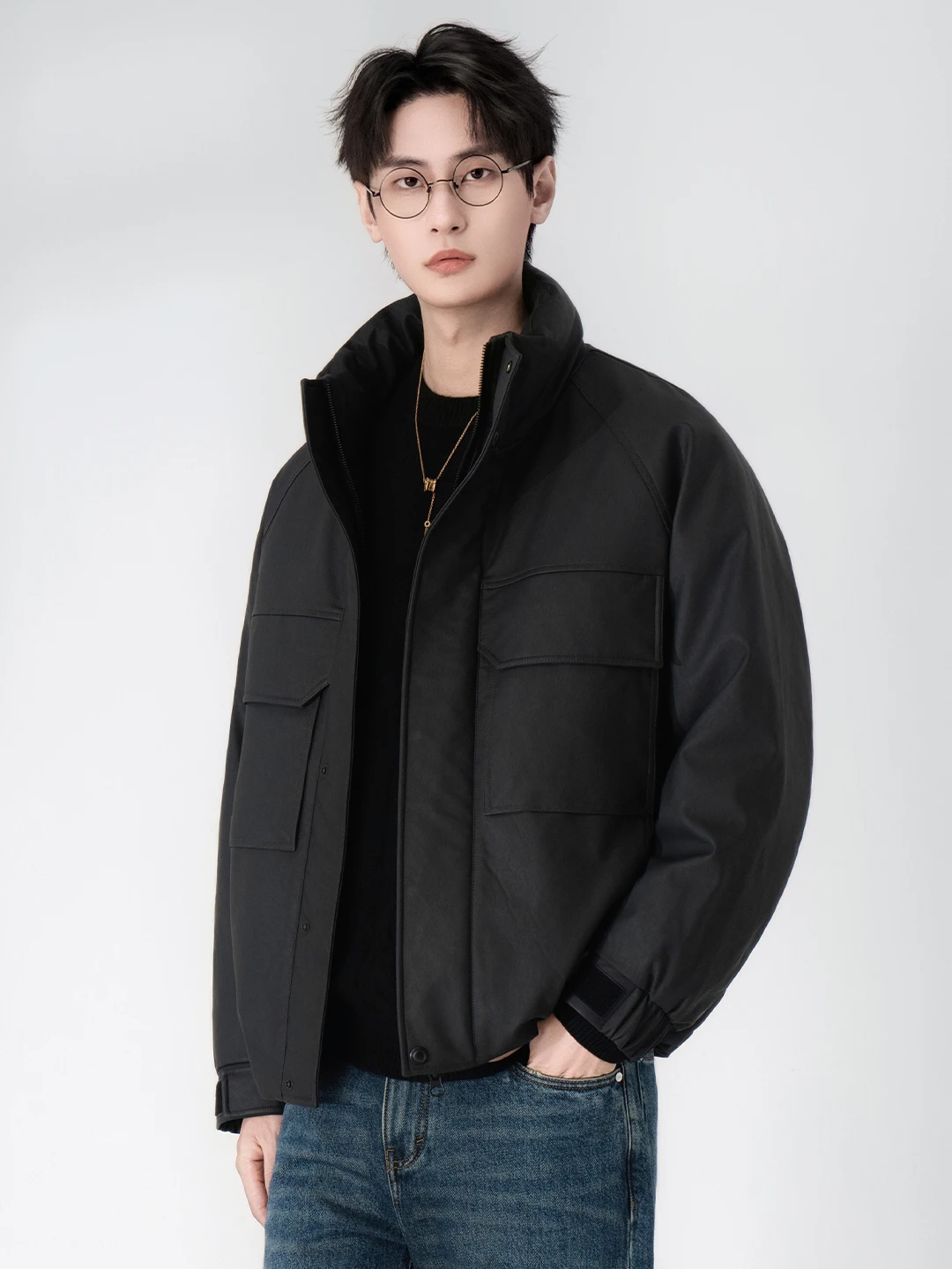 

Мужская утепленная зимняя куртка с воротником-стойкой, наполненная пухом (90% пуха), повседневная, теплая, белая, с наполнителем из перьев, деловая, премиум-класса.