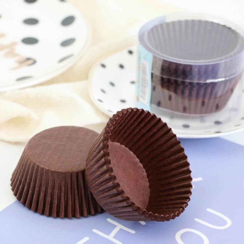 100PCS Cupcake Paper Wrappers Muffins Baking Cups Cases Muffin Boxes Cake Cup Decorating Tools baking accessories