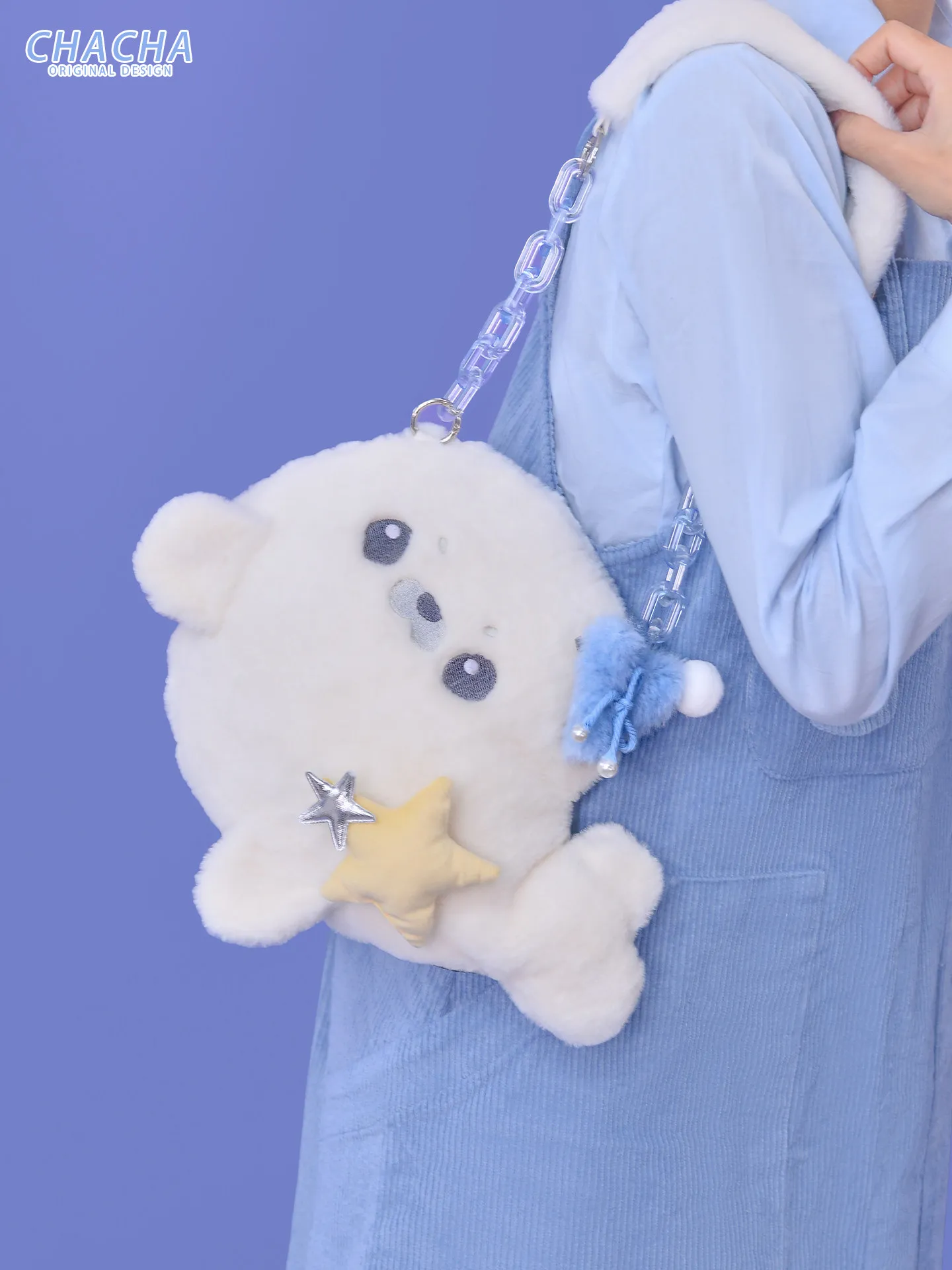Original Winter Winter Velvet Bag New Cute Seal Doll Lolita Plush Handbag