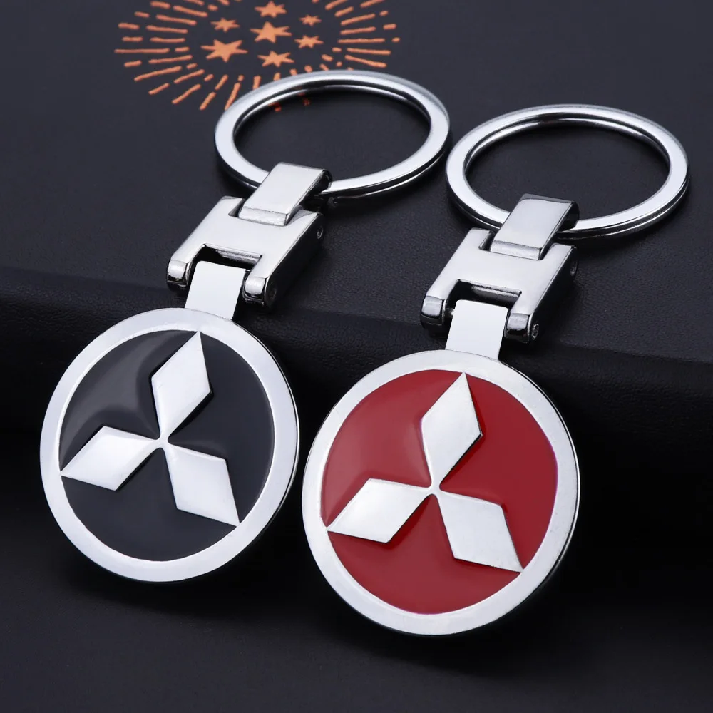 Llavero dedicado para coche, accesorios con logotipo de coche para Mitsubishi Lancer Mirage ASX Lancer Ex Galant Attrage Xpander