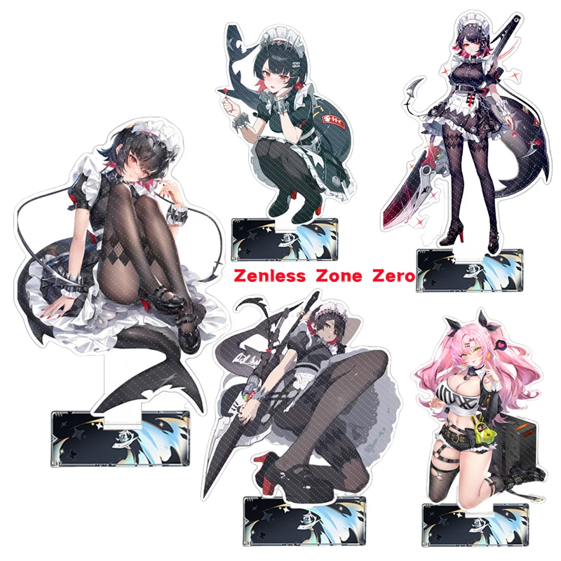 New Hot Game Zenless Zone Zero Nicole Demara Ellen Joe Acrylic Stand Model Plate Keychain Desk Decor Collection gift key chain