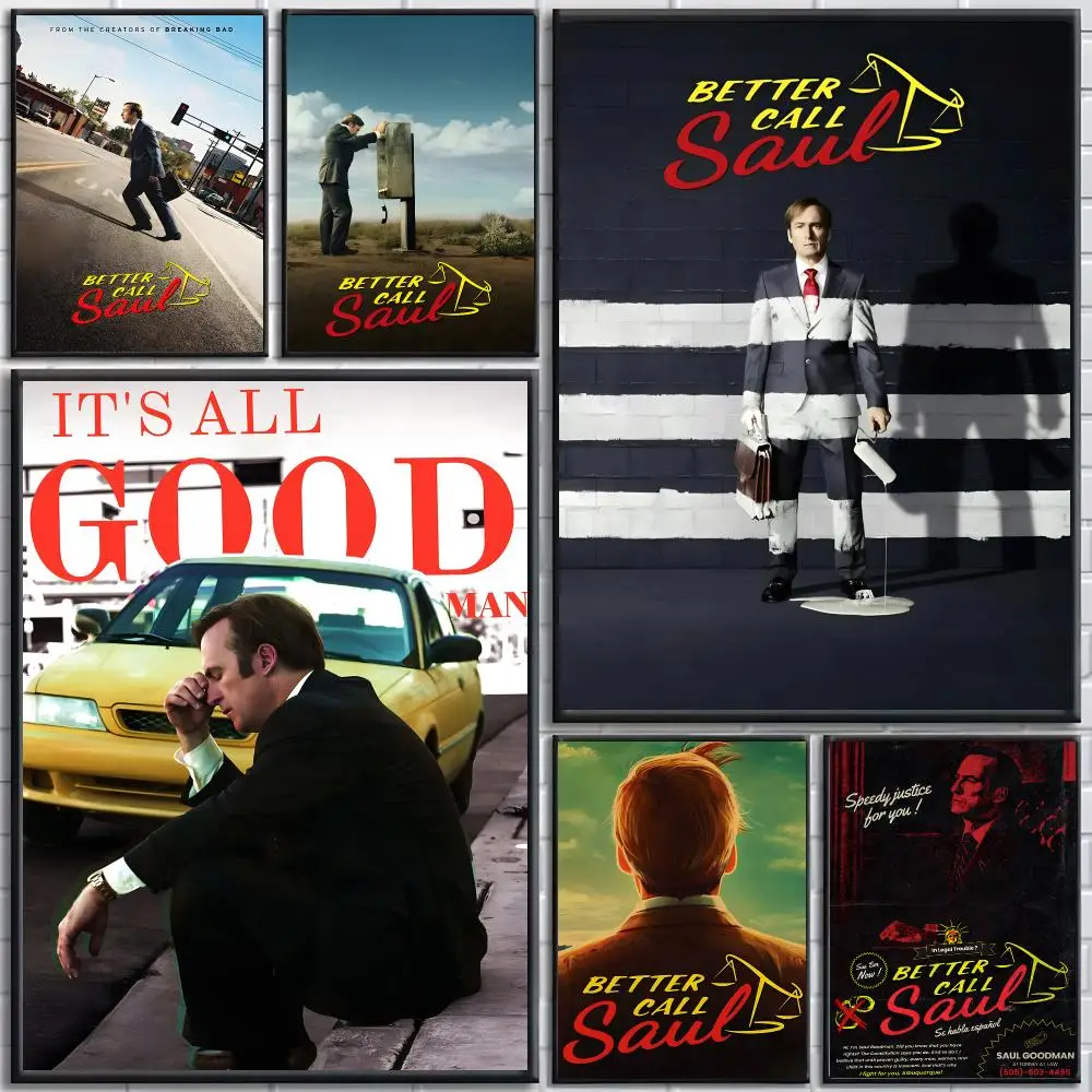 Better Call Saul TV Series Poster posters for bedrooms and living rooms—high-definition cartoon movie-themed wall art.