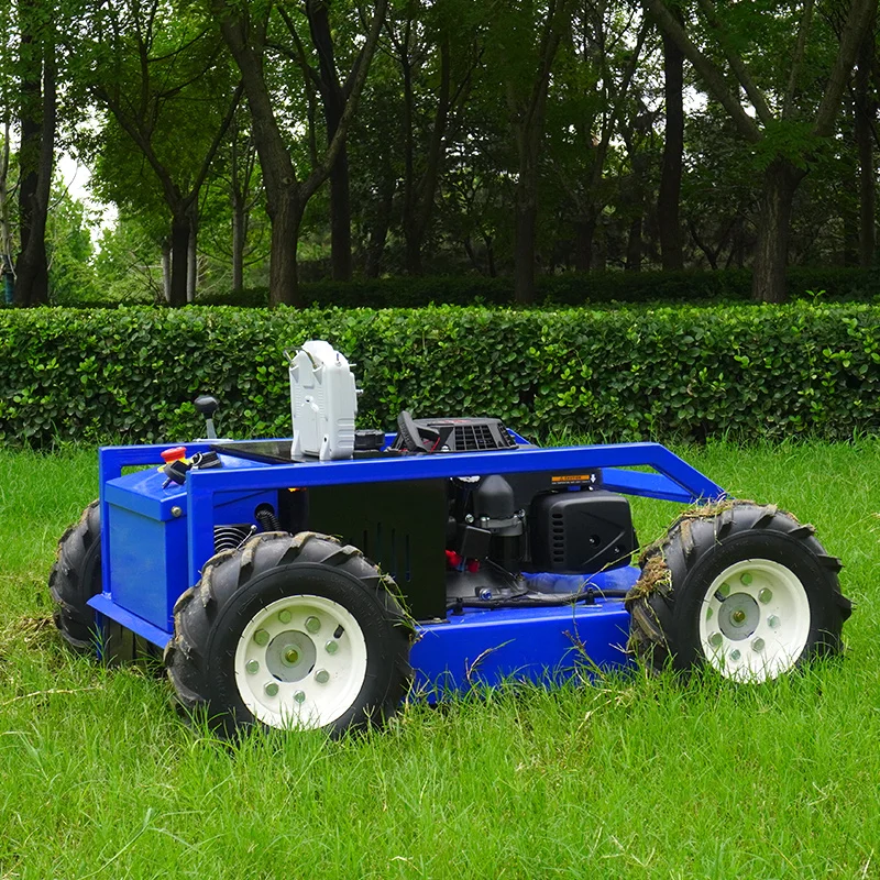 تخصيص عالية الجودة الحصان الطاقة RV225 9HP عجلة قاطع غاز روبوت التلقائي الصغيرة ذاتية الدفع لجميع التضاريس