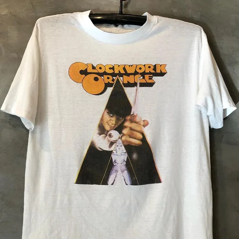 Women's Tops A Clockwork Orange Movie Peripheral Loose Street Cotton Men's and Women's Versatile Short Sleeve T-Shirt