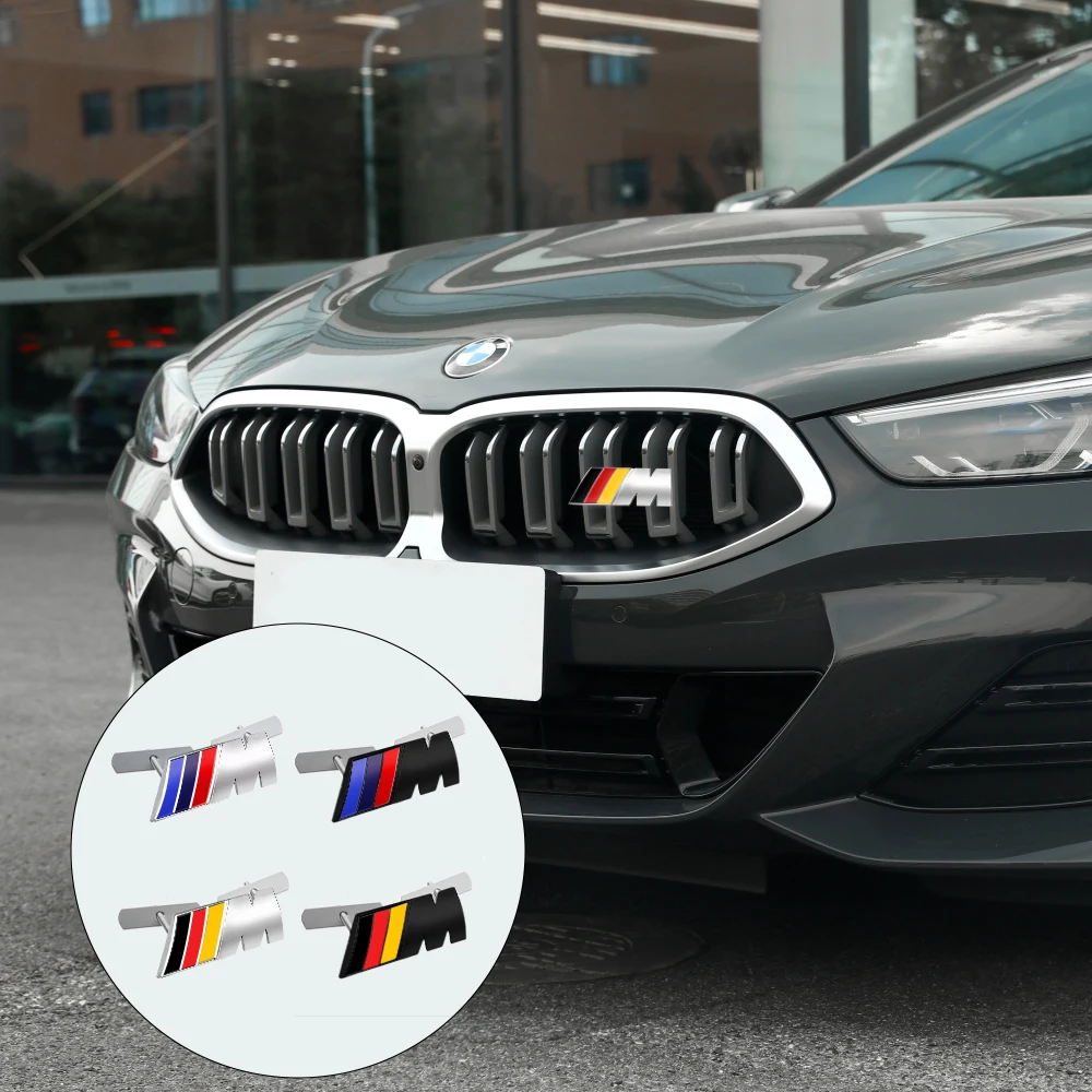 Auto Front Grille Emblem S Line Badge Car Body Decoration Sticker For BMW M M3 M5 POWER F01 F20 F10 F13 F15 F16 F30 F34 F32 F31