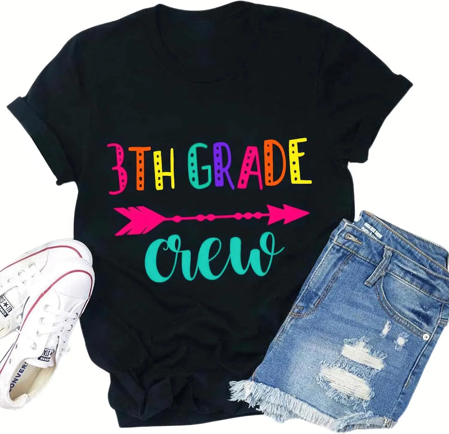 Personalized Grade Teacher Crew Teacher T-Shirt, Third Grade Teacher Shirt,