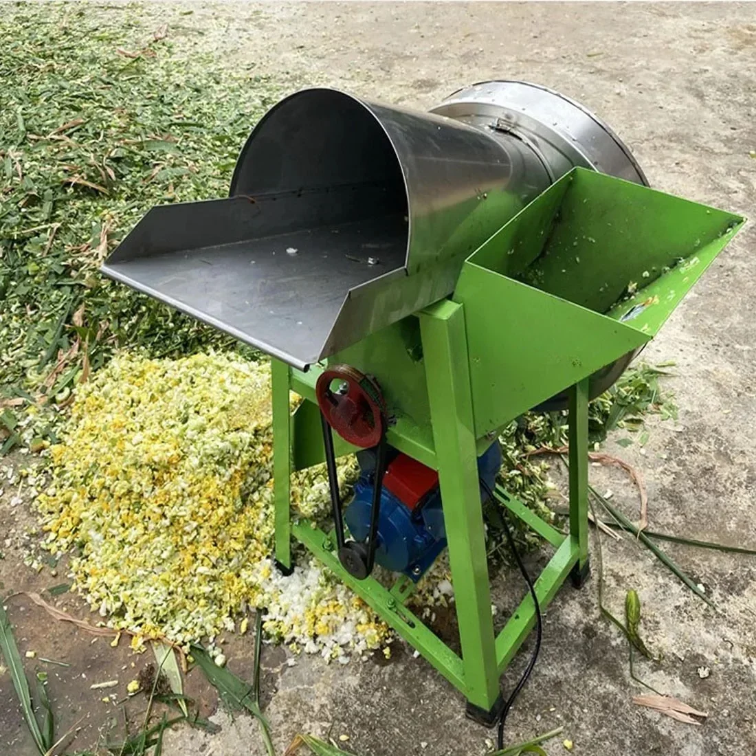 Hot sales Household Small Grass Melon And Fruit Crusher Banana Stalk Corn Stalk 220V With 2.2kw Motor Dicing Pig Grass Machine