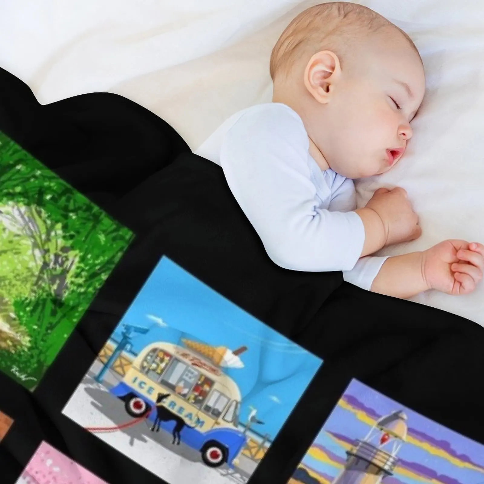 مجموعة The Lockdown Doodles 1 رمي بطانية التخييم الحرارية القطيفة بطانيات شعر #5