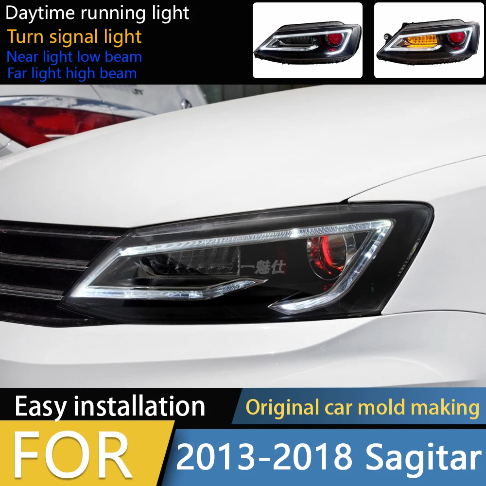 

Car Front Lamps for Volkswagen POLO 2011-2017 LED Auto Headlights Assembly Upgrade High Configure Projector Lens Accessories