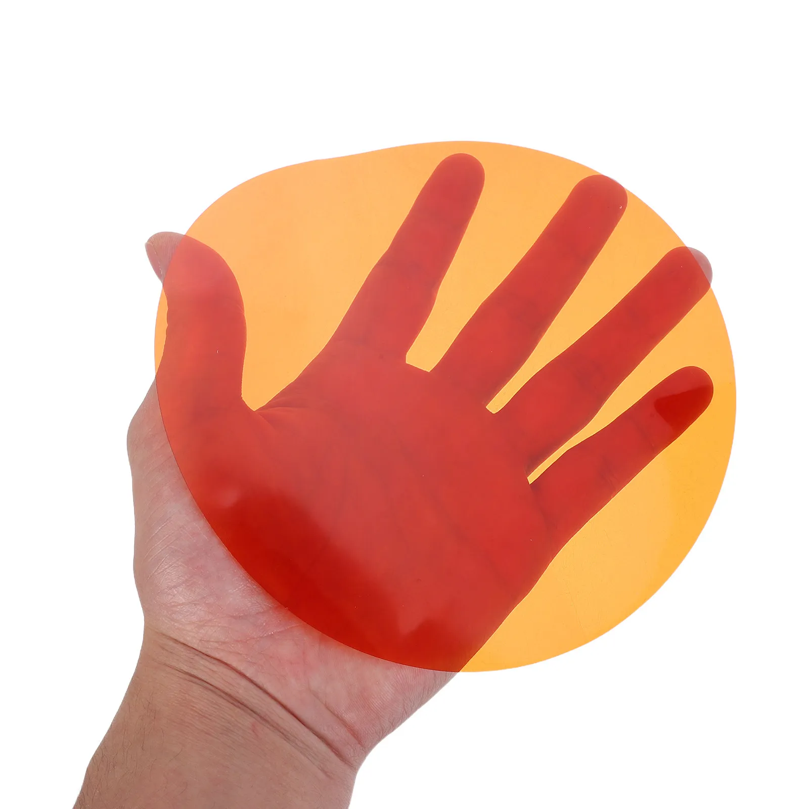 15Pcs Ambient Lighting Gel Filters Warm Light Self Adhesive Round Color Correction Sheets for Spotlights Track Lights LED Panels