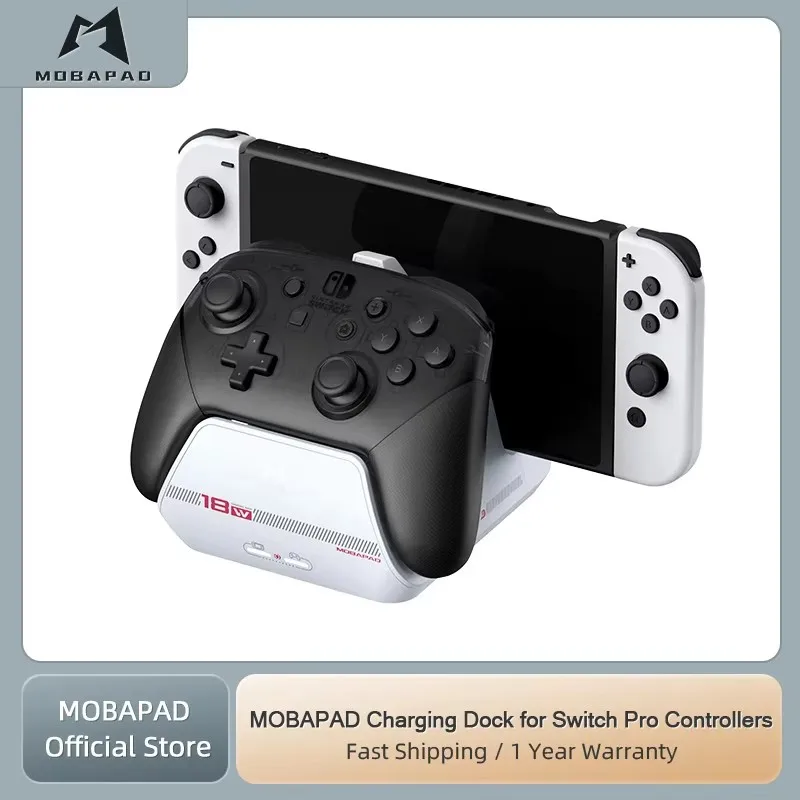 

MOBAPAD Charging Dock For Switch Pro Controllers With TV Mode 4K HDMI Output and 100W PD3.0 Charging Game Accessories