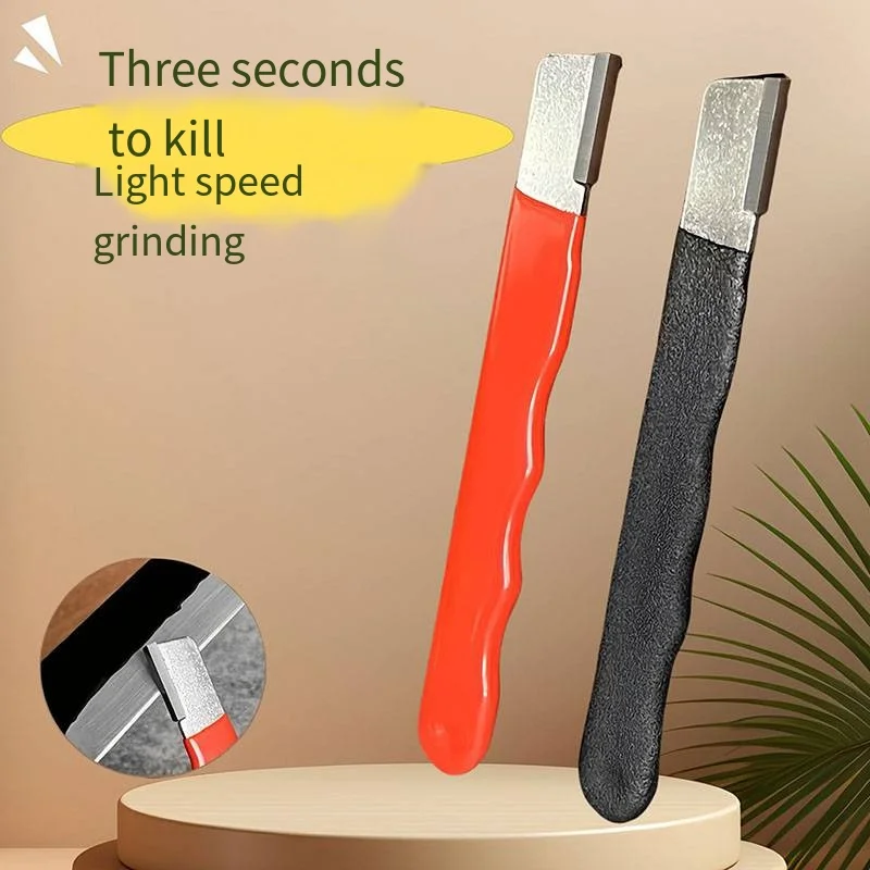 1pc Portable Professional Kitchen Knife Sharpener Tungsten & Diamond Ceramic Sharpening Stone for Garden Scissors