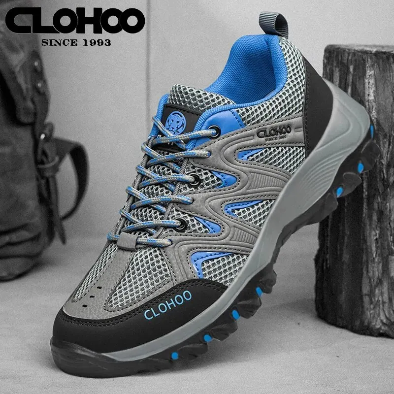 CLOHOO Men\'s 10 Hiking Shoe Mesh Breathable Lightweight Water Blue Non-Slip NWOT CLOHOO | Shoes | Clohoo Mens Hiking Shoe Mesh Breathable  main image 3