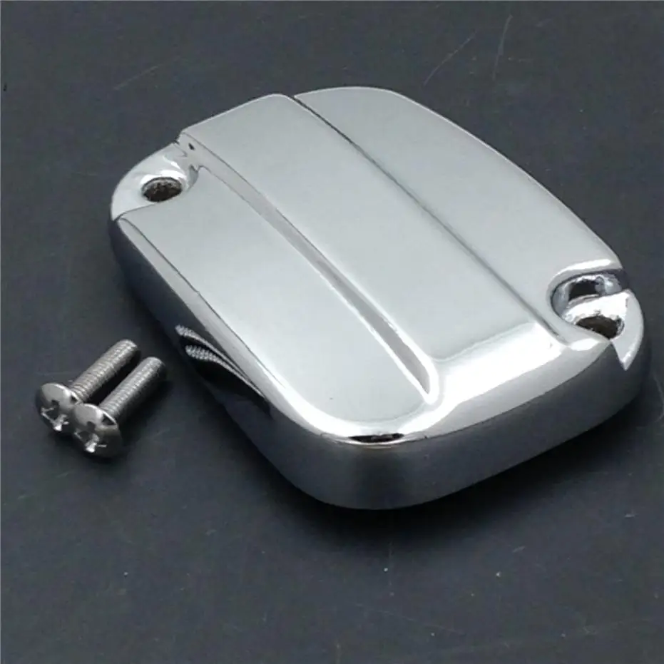 Front Brake Fluid Reservoir Cap For 2007-2012 08 09 10 11 Harley Electra Glide Road King Motorcycle Billet Aluminum
