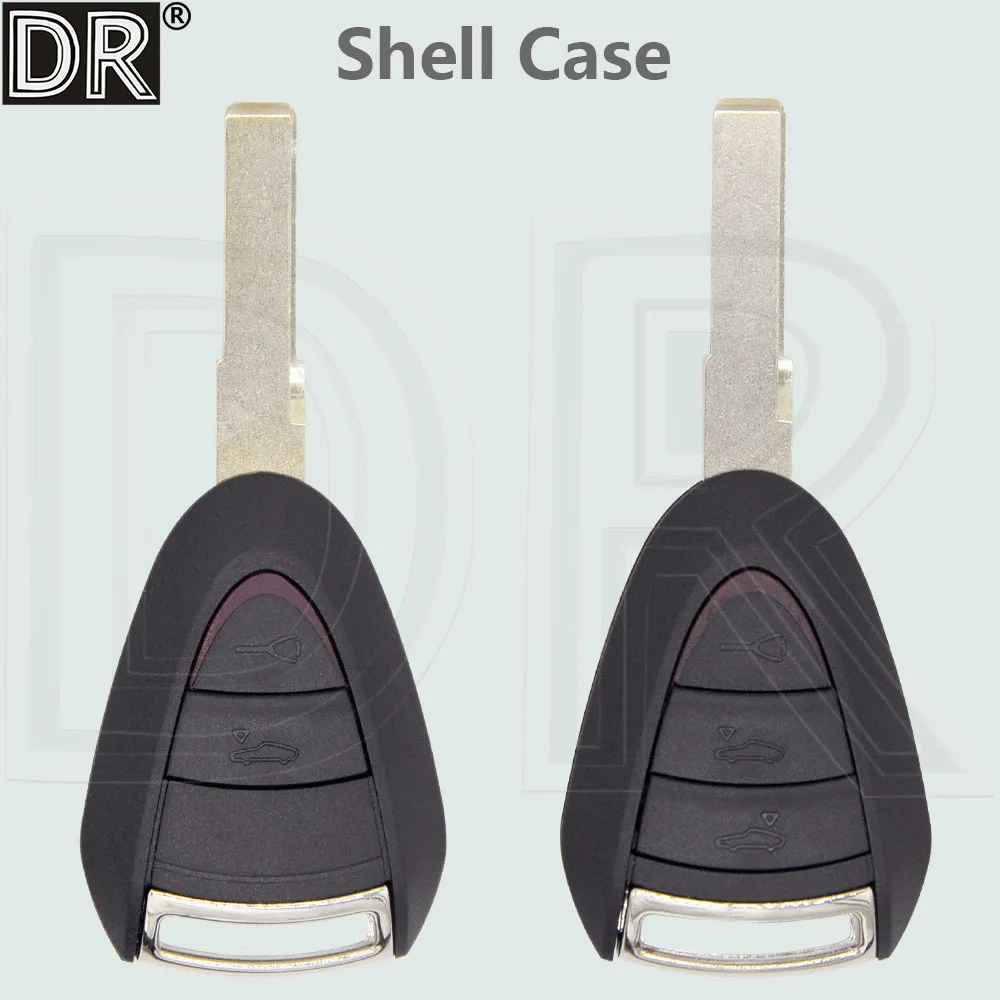 

DR 2/3 Button Replacement Car Key Shell Case Housing Cover For Porsche Boxster/Cayman 911/997 Carrera 911 Targa 2005-2012