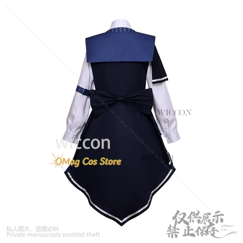 Anime Vtuber Cosplay Costume pour Femmes et Bol, Robe d'Halloween, Perruques Imbibées de Vampire Gothique, Robe Personnalisée, YouTuber Blanche Fleur