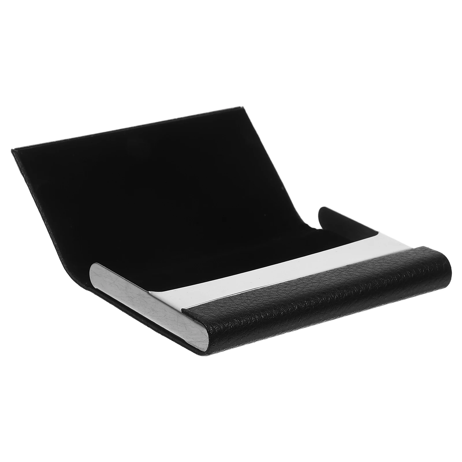 

Stainless Steel Business Holder Compact PU with Magnetic Closure Pocket Size Credit for Professionals