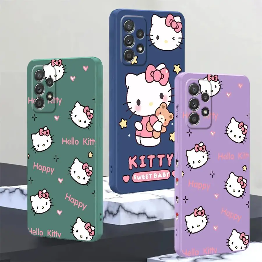 Cute Kuromi Hello Kitty Case for Samsung Galaxy A24 A16 A51 A22 A52 A34 A36 A26 A11 A12 A13 A14 A35 A15 Phone Cover