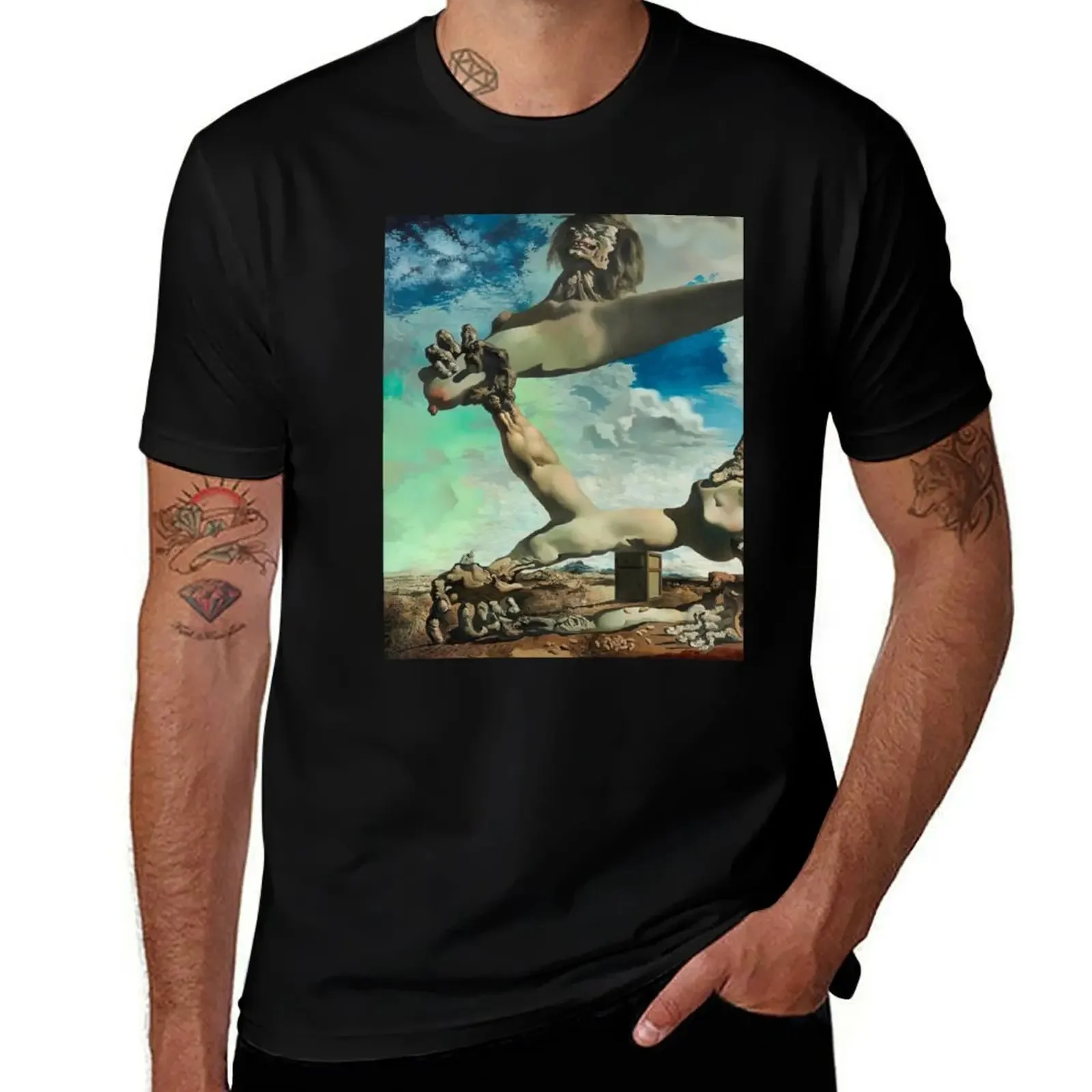 Salvador dali original paintings surrealism T-Shirt boys whites summer shirt mens t shirts