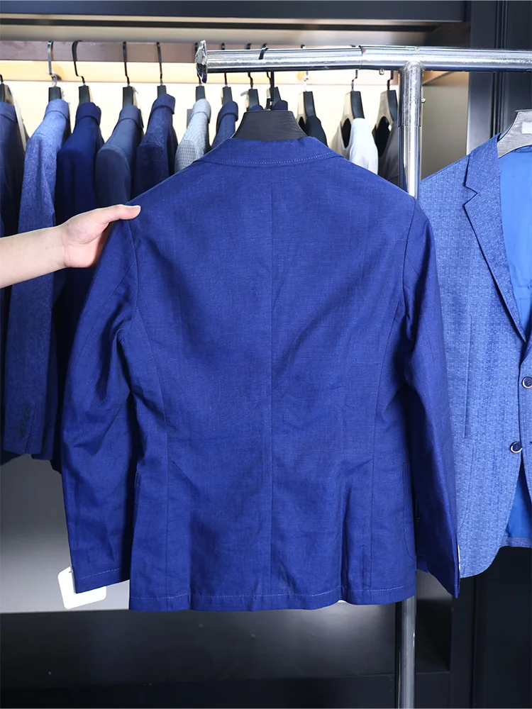 Homesi ربيع الخريف الرجال Faionable تنوعا عادية الشباب بدلة رسمية Jaet العصرية الوقوف صالح طويل Sve اثنين زر #2