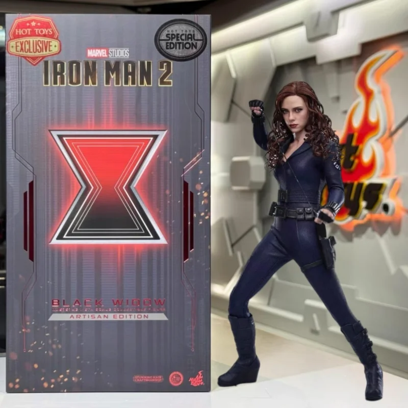 

In Stock HOTTOYS HT 1/6 MMS757AEB Action Figures Iron Man II Black Widow Hair Transplant Edition Collectable Model Xmax Toy Gift