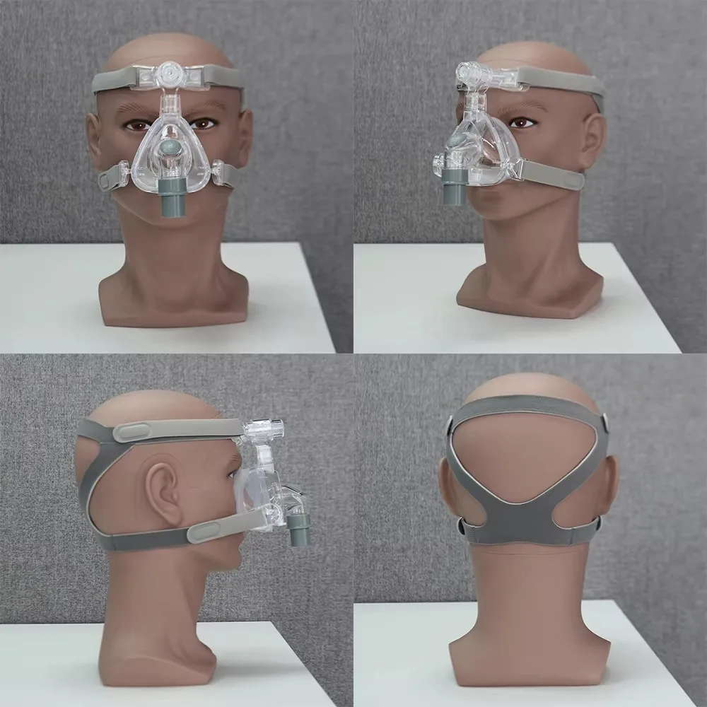 Resoxy NMI CPAP Vollgesichtsmaske Doppelschichtige Silikonpolsterung Leiser Auspuff Komfortables Kopfband für Schlaf, Schnarchen und Apnoe – Detail 13