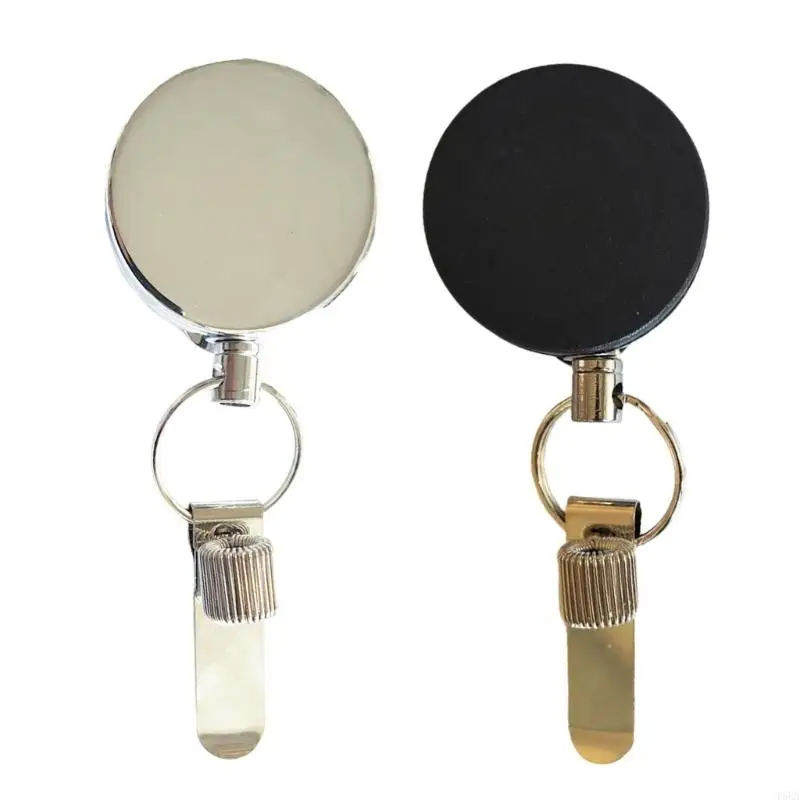 2Pcs Badges Reels Metal Pen Holder with Pocket Clip for Doctor Nurse Metal Pencil Holder with Adjustable Spring Rings