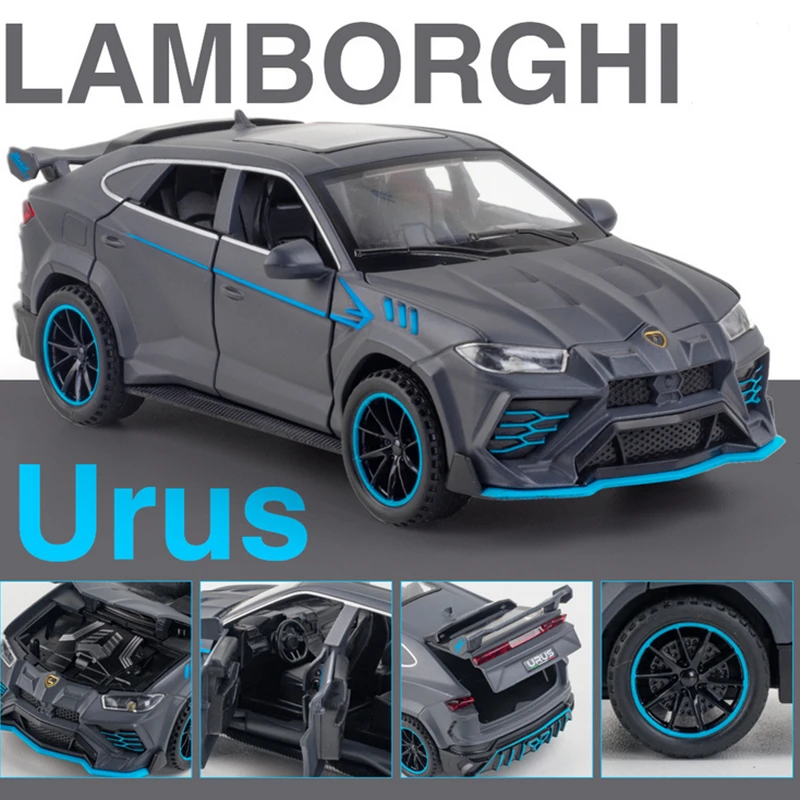 1:32 Lamborghini URUS SUV Alloy Sports Car Model Diecasts Sound Light PullBack Model Car Simulation Collection Children Toy Gift