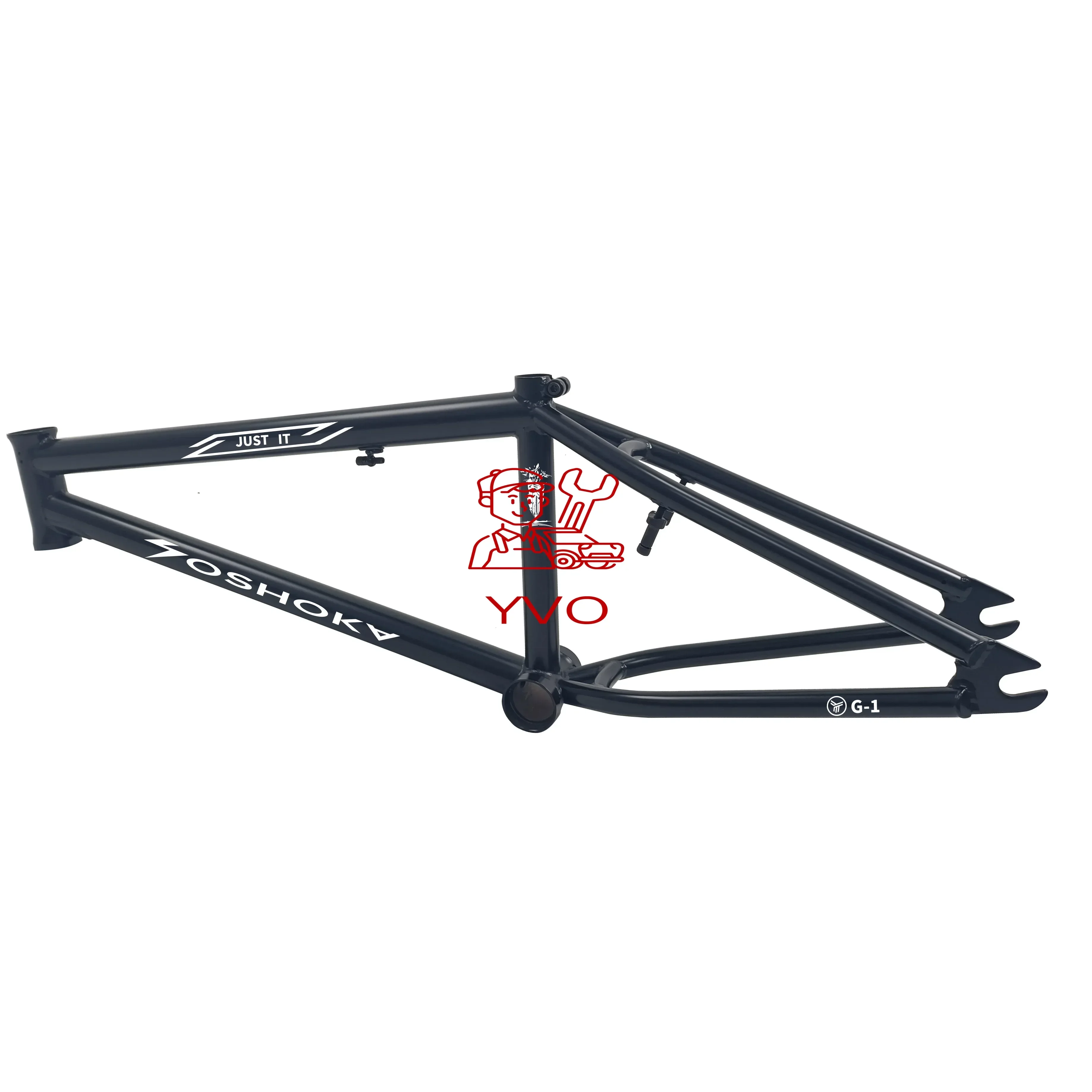 

YOSHOKA new arrival Street Bike Cr-Mo steel Frame BMX bikes 20inch freetyle street bicycle frame