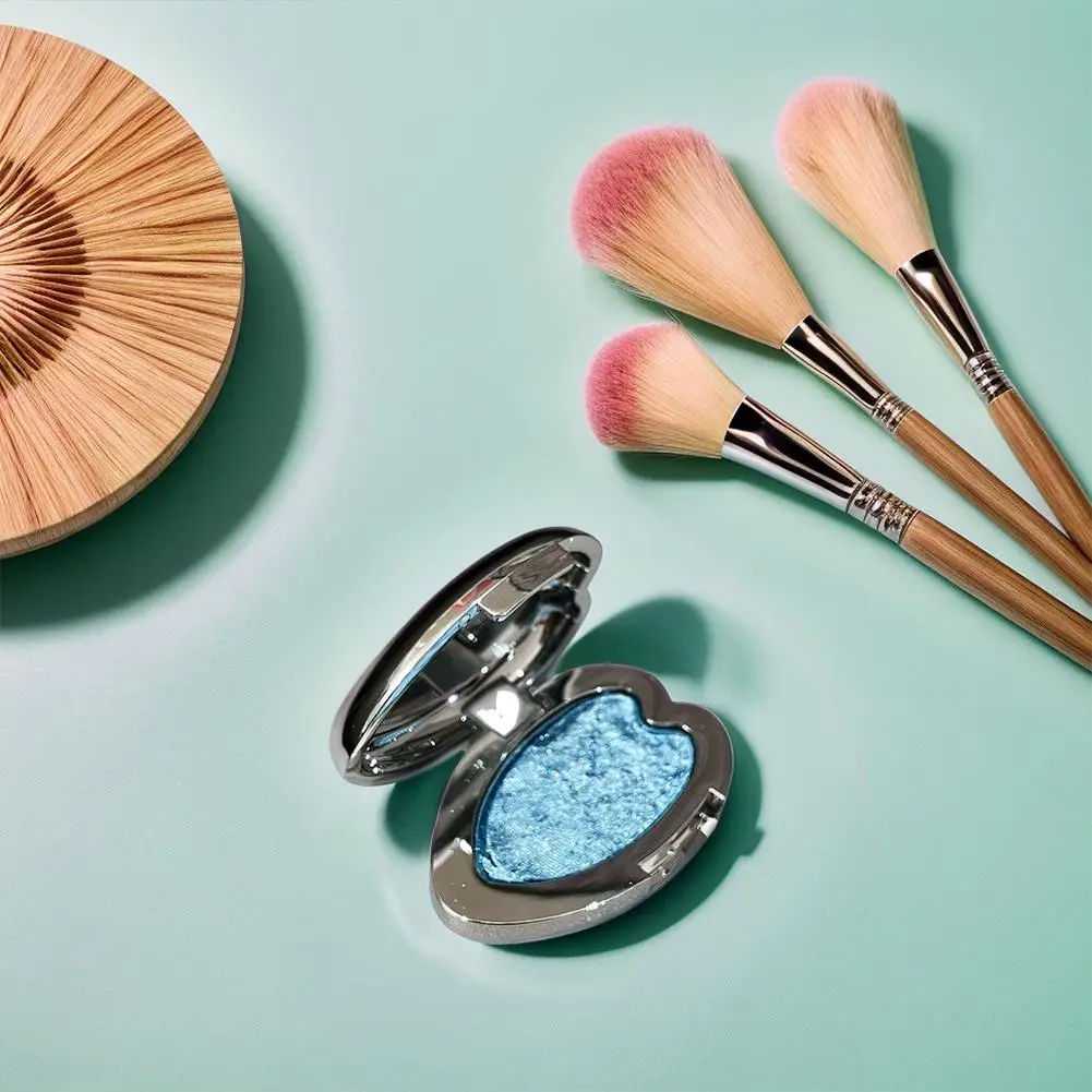    Bandeja de sombra de olho paleta shimmer pintura galáxia sombra brilhante maquiagem delicada segurando dormir bicho da seda iluminando maquiagem