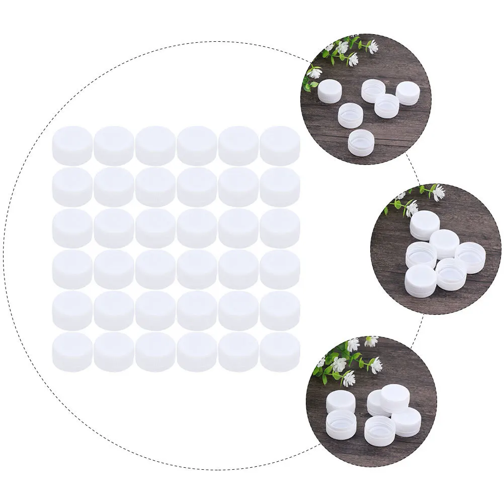200個のパズルボトルキャップセット 再利用可能な漏れ防止交換用蓋 飲料ボトル用 プラスチックボトルキャップ DIYクラフト作成用
