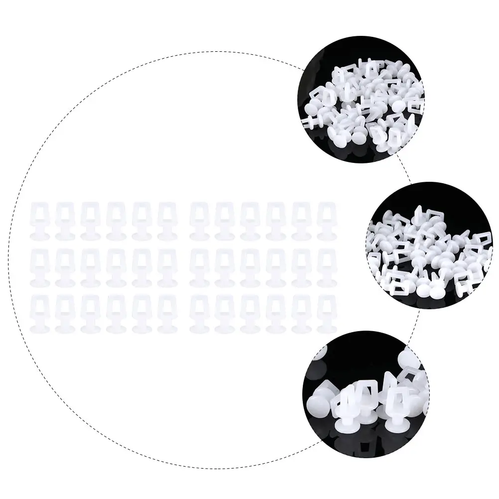 

200 Pcs Curtain Pulley Plastic Wheel Roller Track Curtains Rails Sliding Hooks Runners Smooth Scroll Window Accessories
