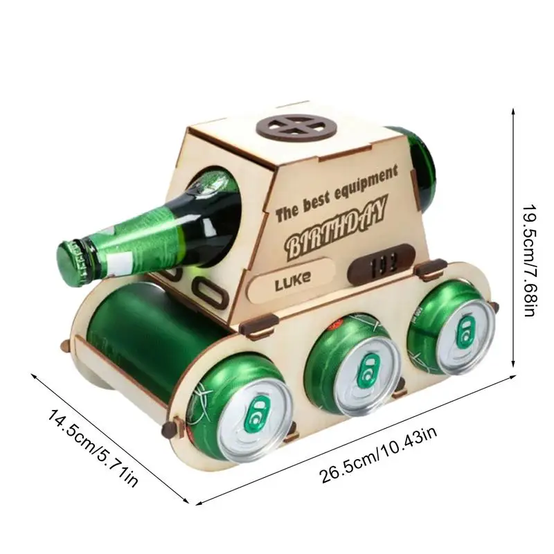 Wine Racks Countertops Wooden Vehicle Shape Wine Rack Creative Beer Can Storage Stand For Home Hotel Lobby Winery Tasting Room