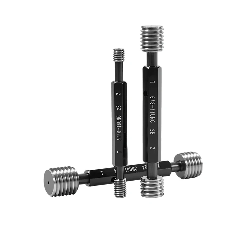 UNC UNF UNEF UN UNS Thread Plug Gauge 2B Class GCR15 Steel Go/No Go Gauge for Unified Internal Thread Inspection Customizable