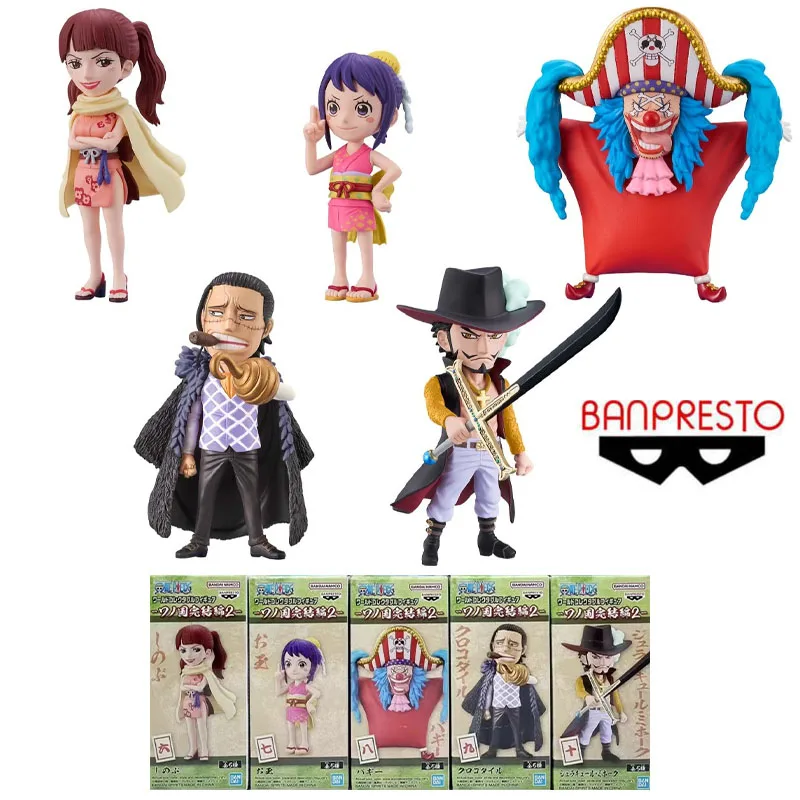 Banpresto Original Land of Wano 2 ONE PIECE Anime Figure Shinobu Buggy Action Figure Toys For Boys Girls Children Birthday Gifts