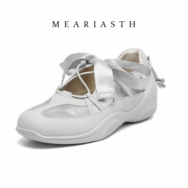 

2026 spring and autumn women's low heels Korean style pearl chain party and work wear mary jane flats Ladies' casual boat shoes