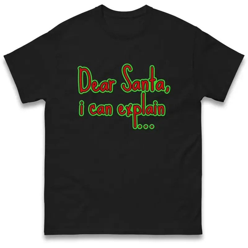 Dear Santa I Can Explain Christmas Holiday T Shirt Offensive