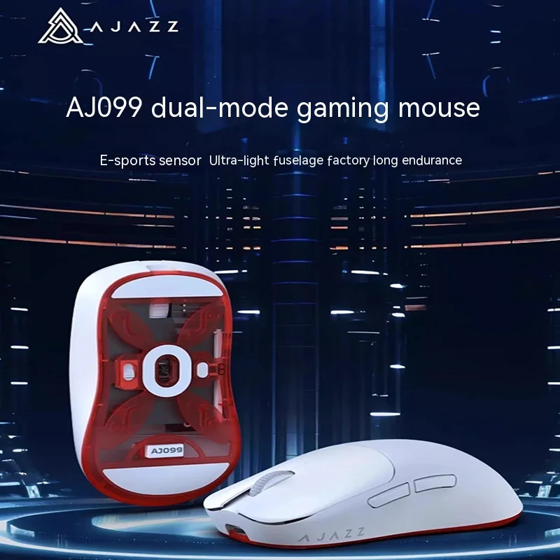 Aj099 Dual-mode Wireless Mouse Lightweight E-sports Small Hands Rechargeable Game Lol Dedicated Csgo Chicken 12000dpi Adjustment