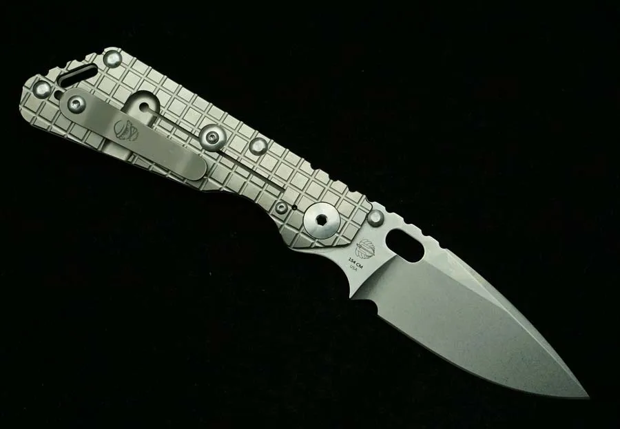 LEMIFSHE SNG Aap Aangepaste Titanium Handvat Real 154 CM blade Koperen Ring Zakmes Camping Jacht Outdoor EDC Tool