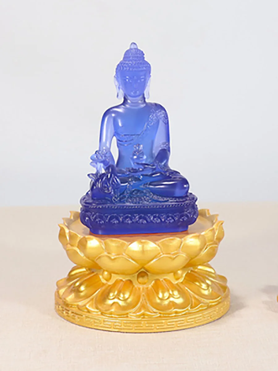 Gilded Solid Wood Buddha Statue Base Guanyin Bodhisattva Statue Wealth God Guan Gong Statue Elevated Bracket