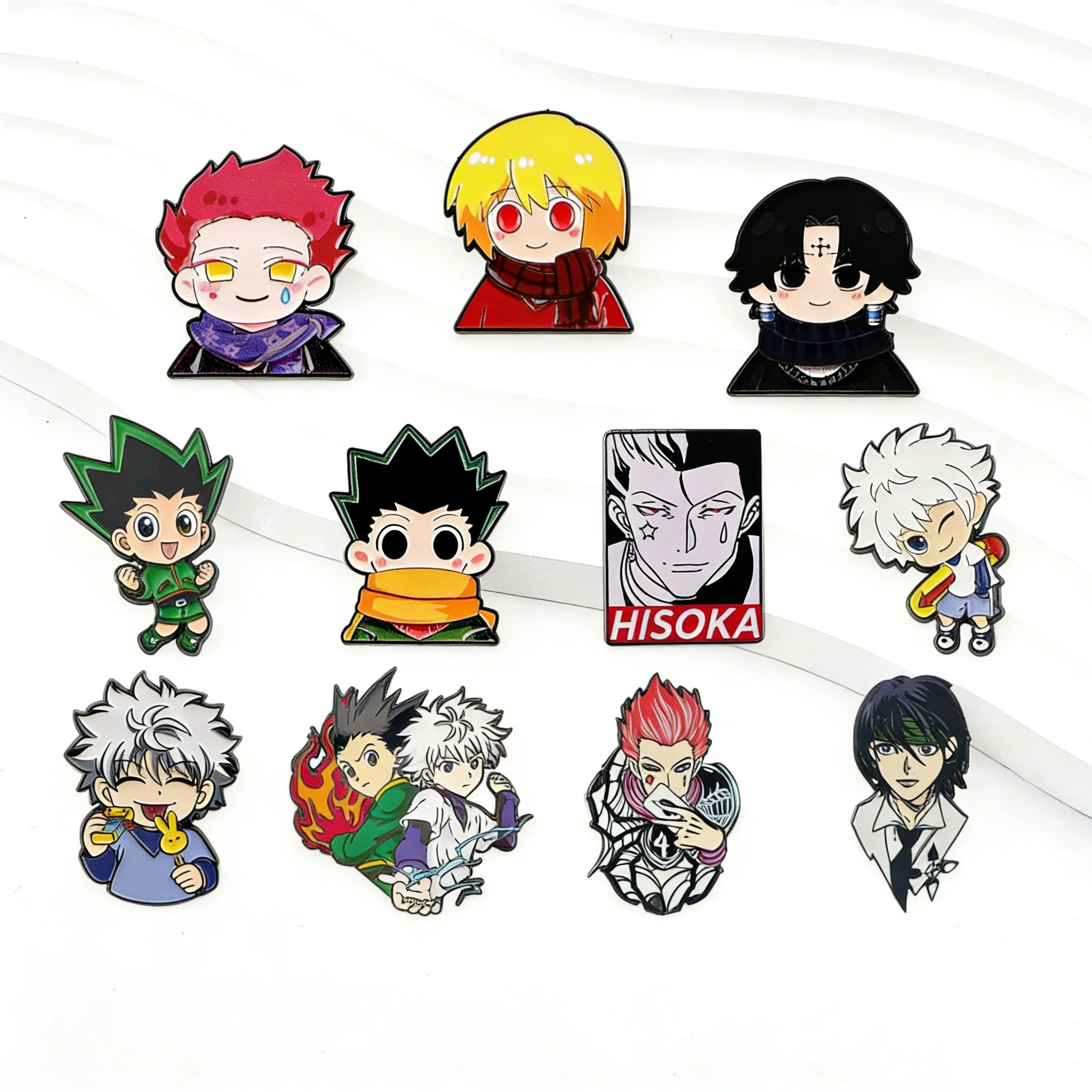 Cartoon Killer Emaille-Pins, Anime-Figuren-Abzeichen für Rucksäcke, Broschen für Jacken, Kleidung, Taschen, Dekoration, Fans-Kollektion, Geschenke