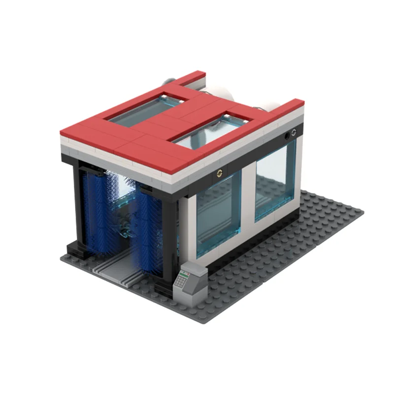 176 pz MOC Creator Bill S Autolavaggio Modello Building Blocks Giocattoli Assemblare Costruzione FAI DA TE Educazione Creativa Idea Regalo Di Natale