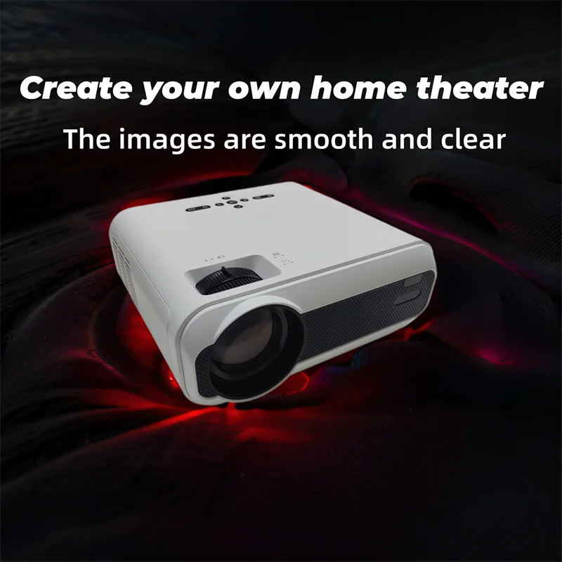 HOT 8500 Lumens E16 LCD Projector Newly Supports Native 1080P Compatible with HDMI, USB, Laptop, Home Cinema Theater Projector